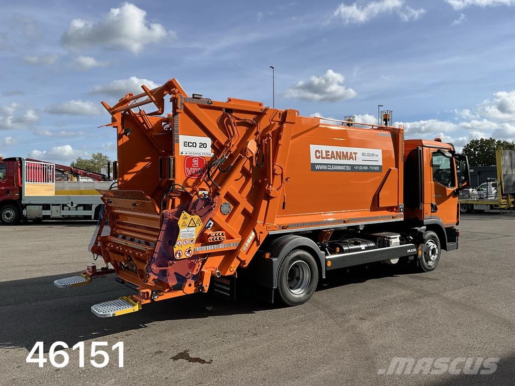 MAN TGL 12.250 Euro 6 VDK 9m³ met AE weegsysteem Renovationslastbiler