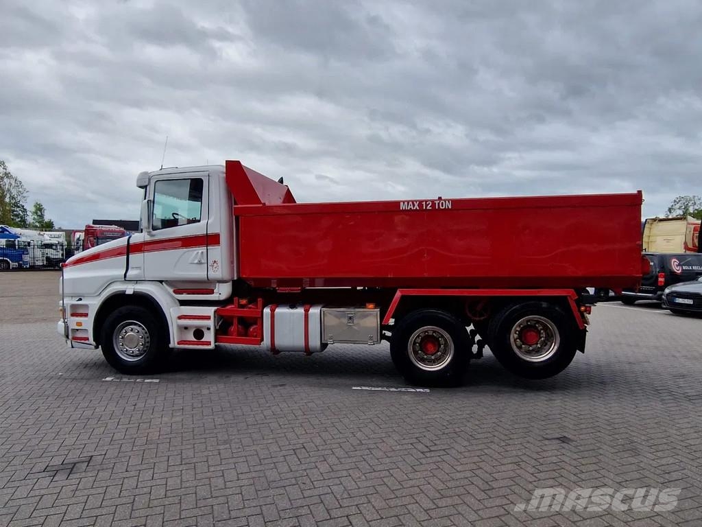 Scania T124-470 6x2 - Tipper - Manual gearbox - Full stee 덤프 트럭