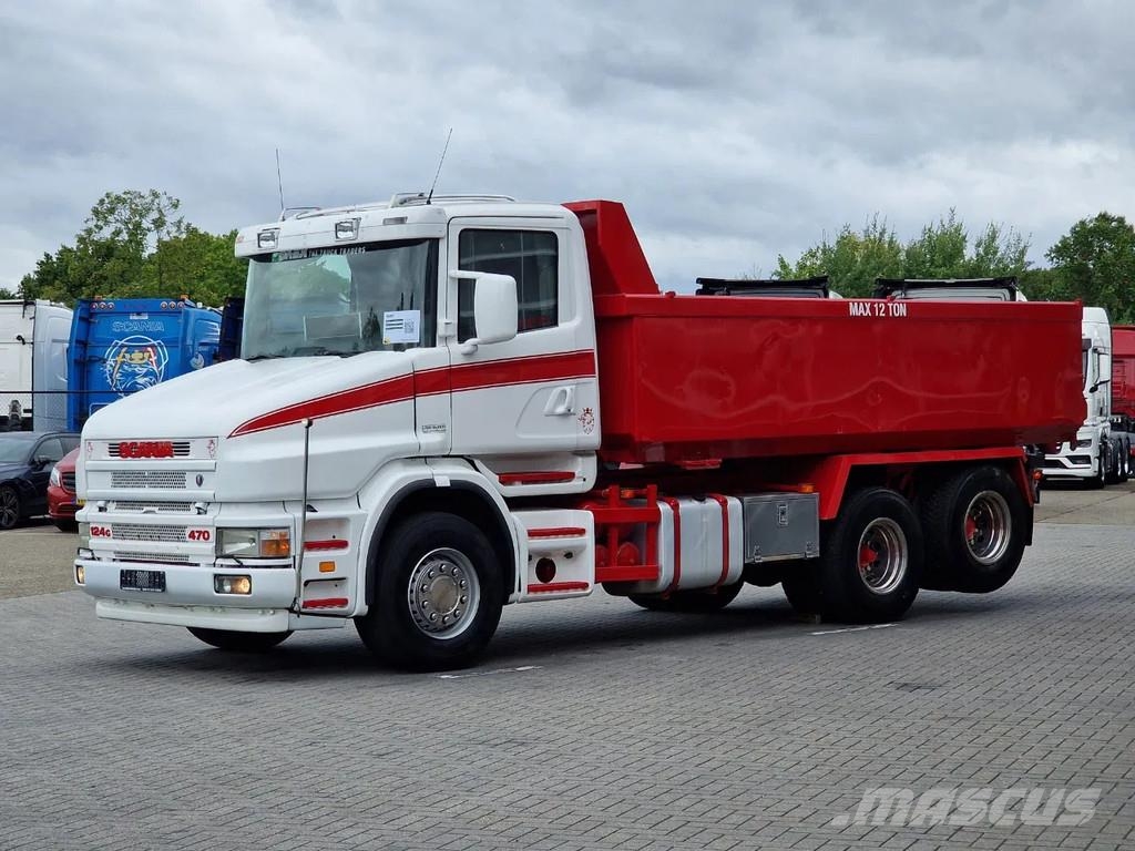 Scania T124-470 6x2 - Tipper - Manual gearbox - Full stee 덤프 트럭