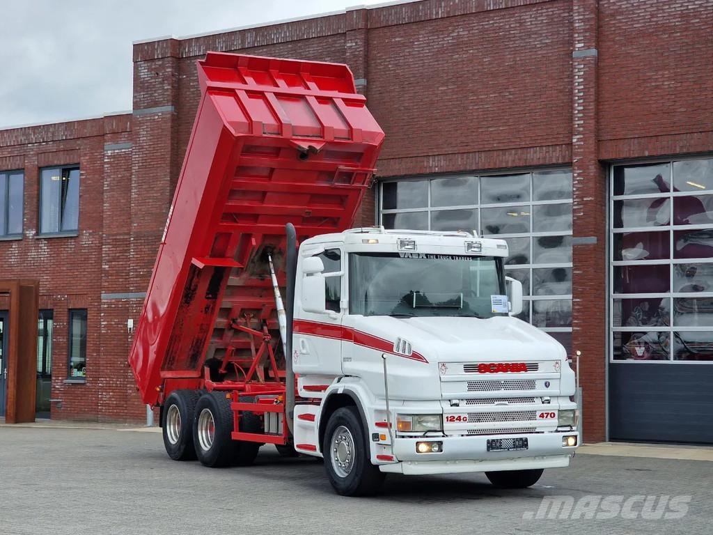 Scania T124-470 6x2 - Tipper - Manual gearbox - Full stee 덤프 트럭