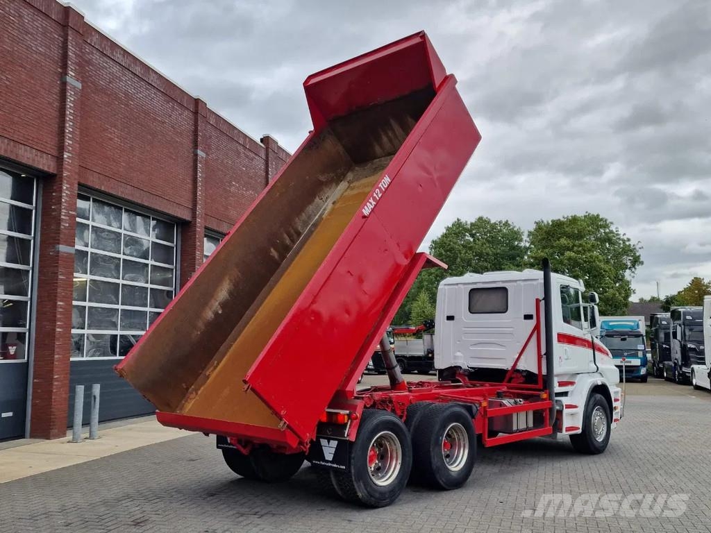Scania T124-470 6x2 - Tipper - Manual gearbox - Full stee 덤프 트럭