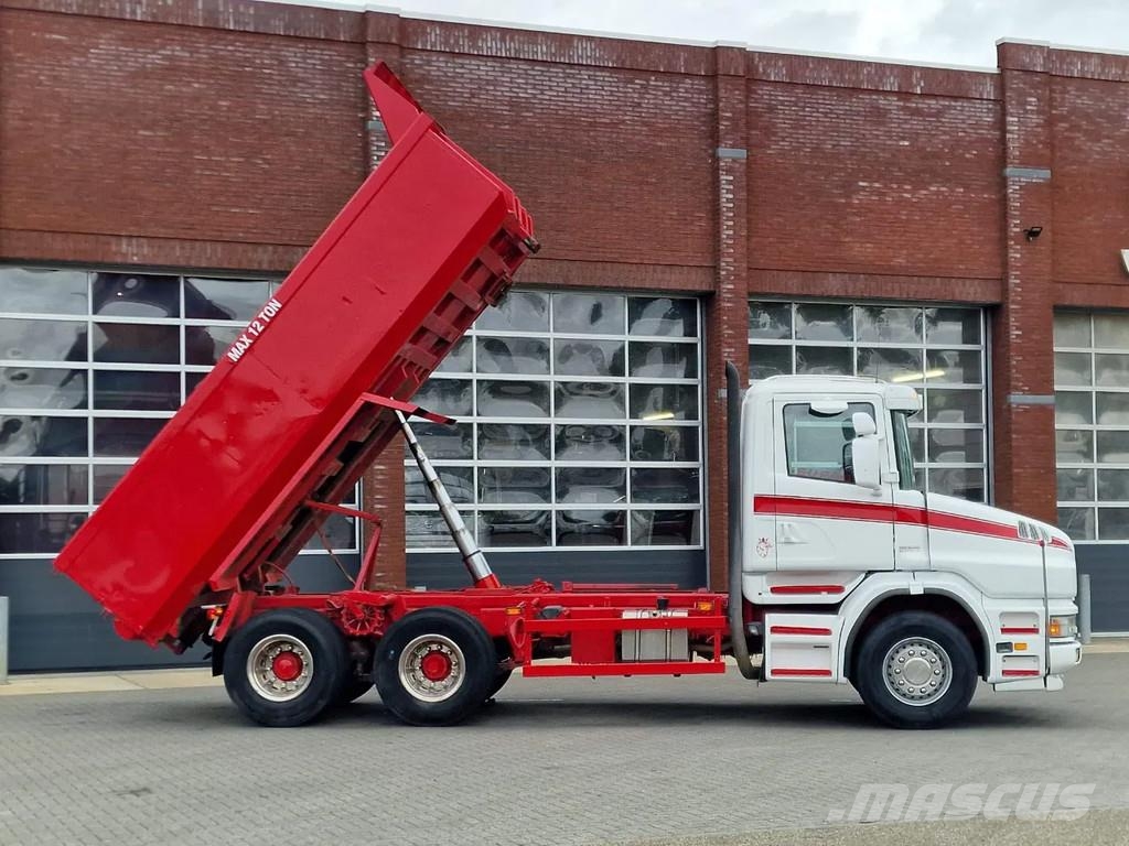 Scania T124-470 6x2 - Tipper - Manual gearbox - Full stee 덤프 트럭