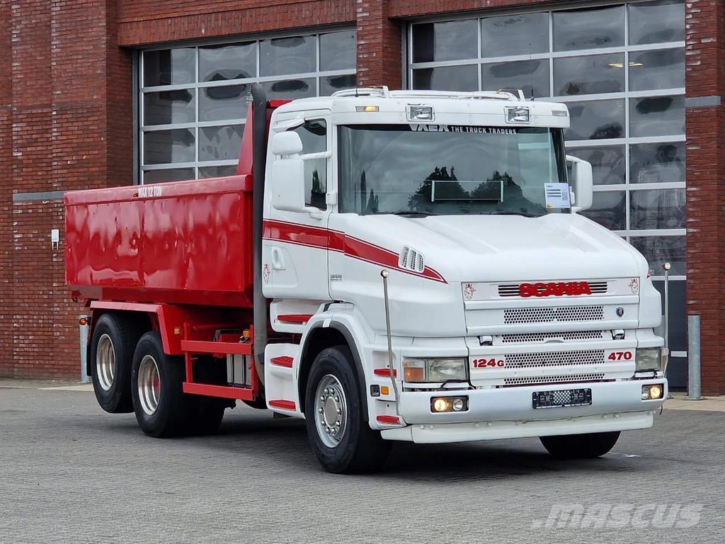 Scania T124-470 6x2 - Tipper - Manual gearbox - Full stee 덤프 트럭