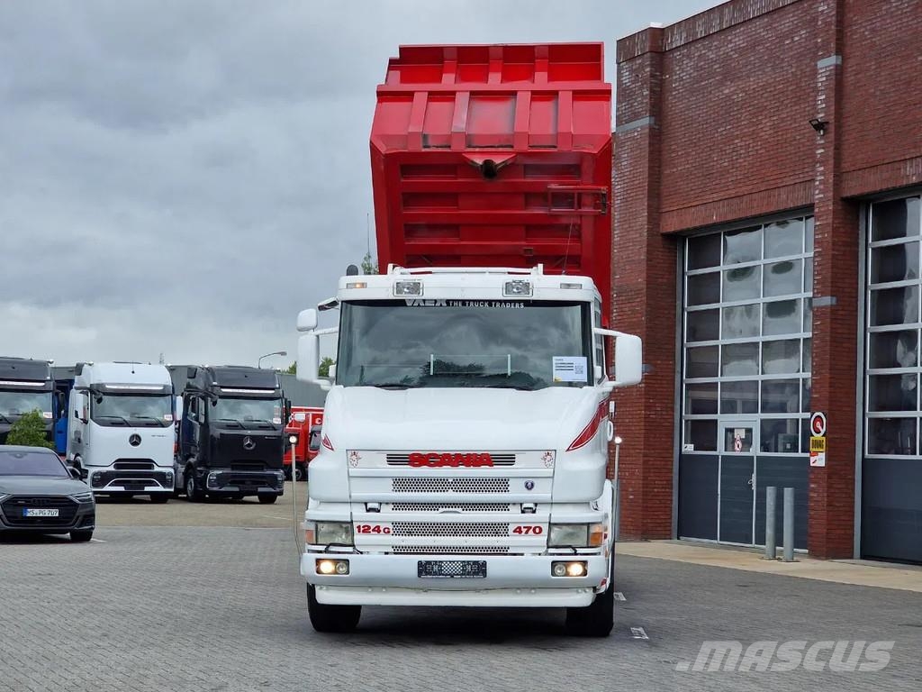 Scania T124-470 6x2 - Tipper - Manual gearbox - Full stee 덤프 트럭