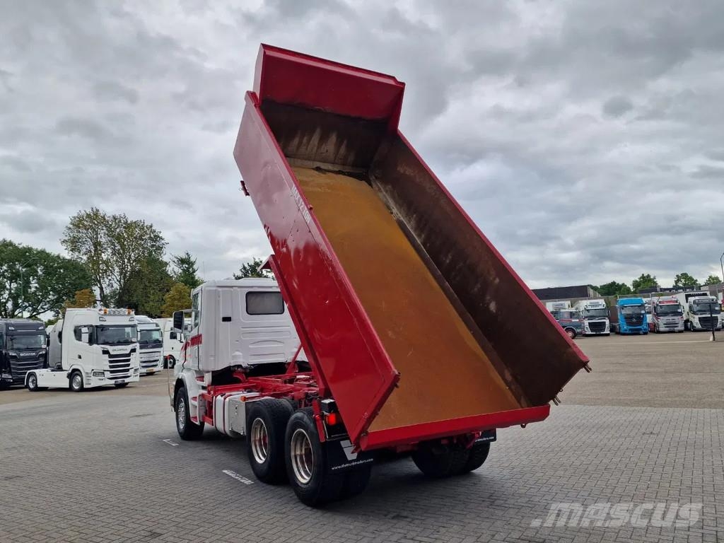 Scania T124-470 6x2 - Tipper - Manual gearbox - Full stee 덤프 트럭