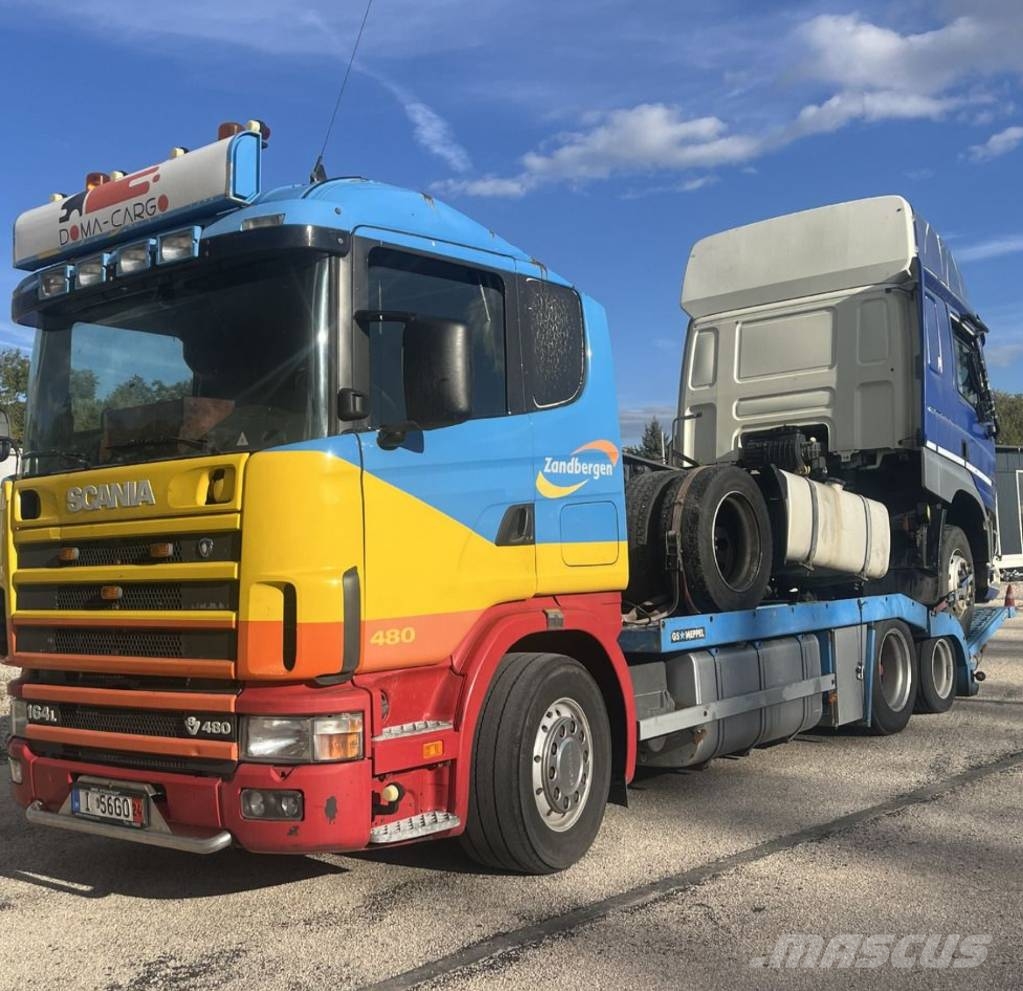 Scania 164 480 Manual GS-MEPPEL autószállító teherautó Camion porte engin