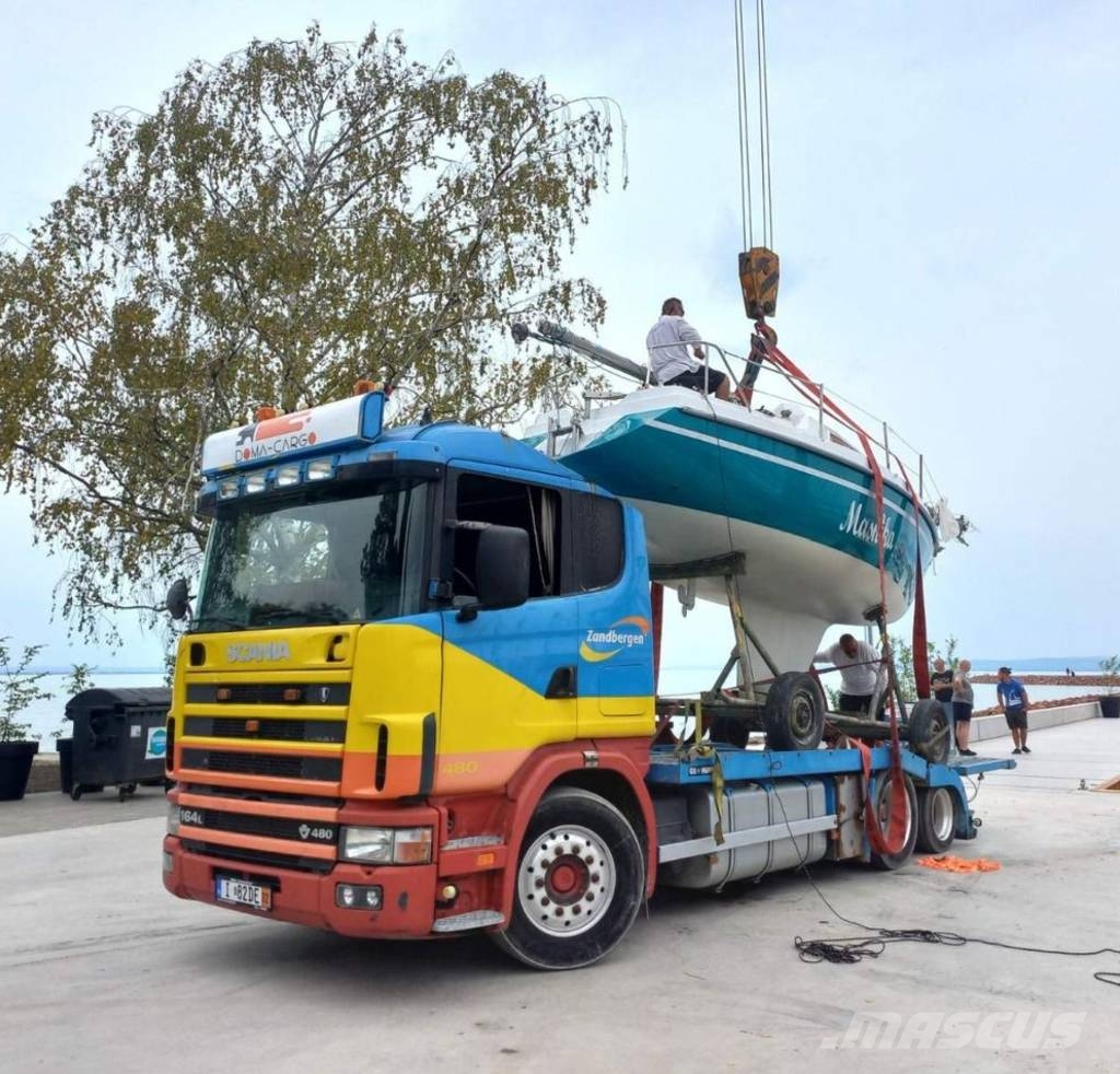 Scania 164 480 Manual GS-MEPPEL autószállító teherautó Camion porte engin