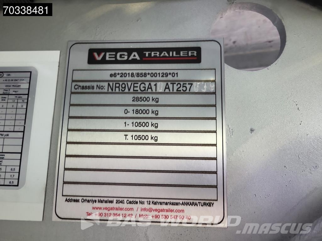 Vega Yan romork NEW SAF Trucktransporter Winch Galvaniz Autotransporter