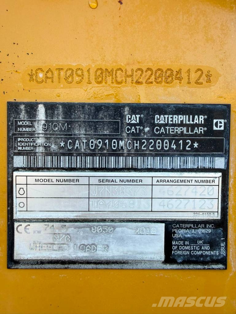 CAT 910 M // BJ. 2018/1084H/3.rd Line Фронтальные погрузчики