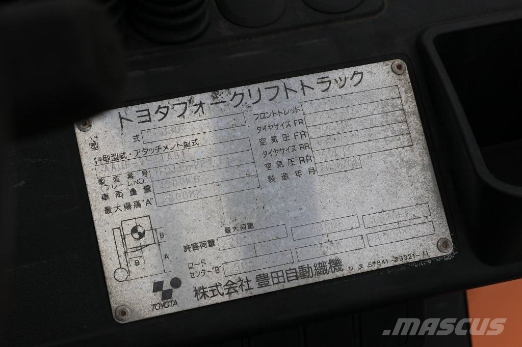 Toyota 7 FD 30 디젤 지게차
