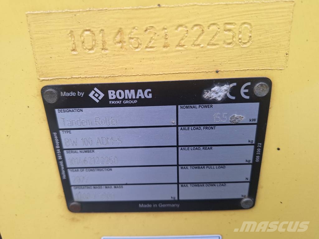 Bomag BW 100 AD M-5 Rolos compactadores de tambor duplo