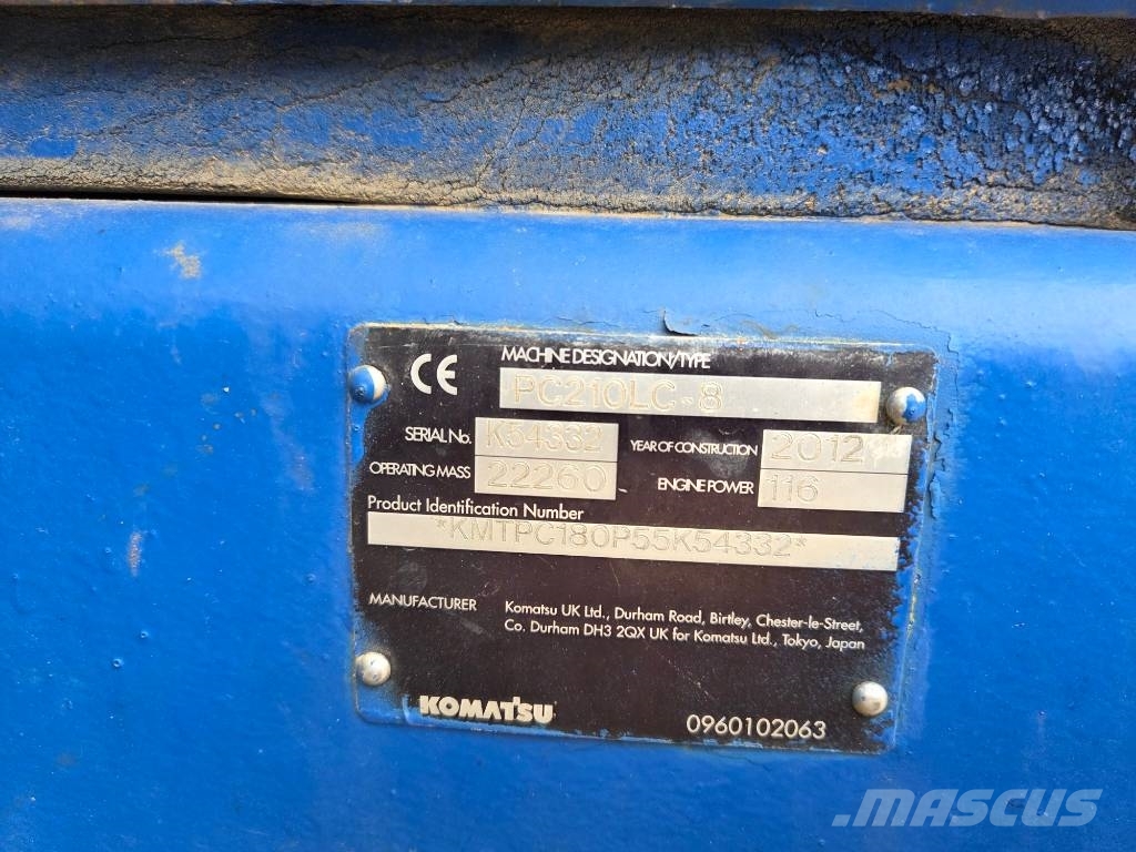 Komatsu PC 210 LC-8K Paletli ekskavatörler