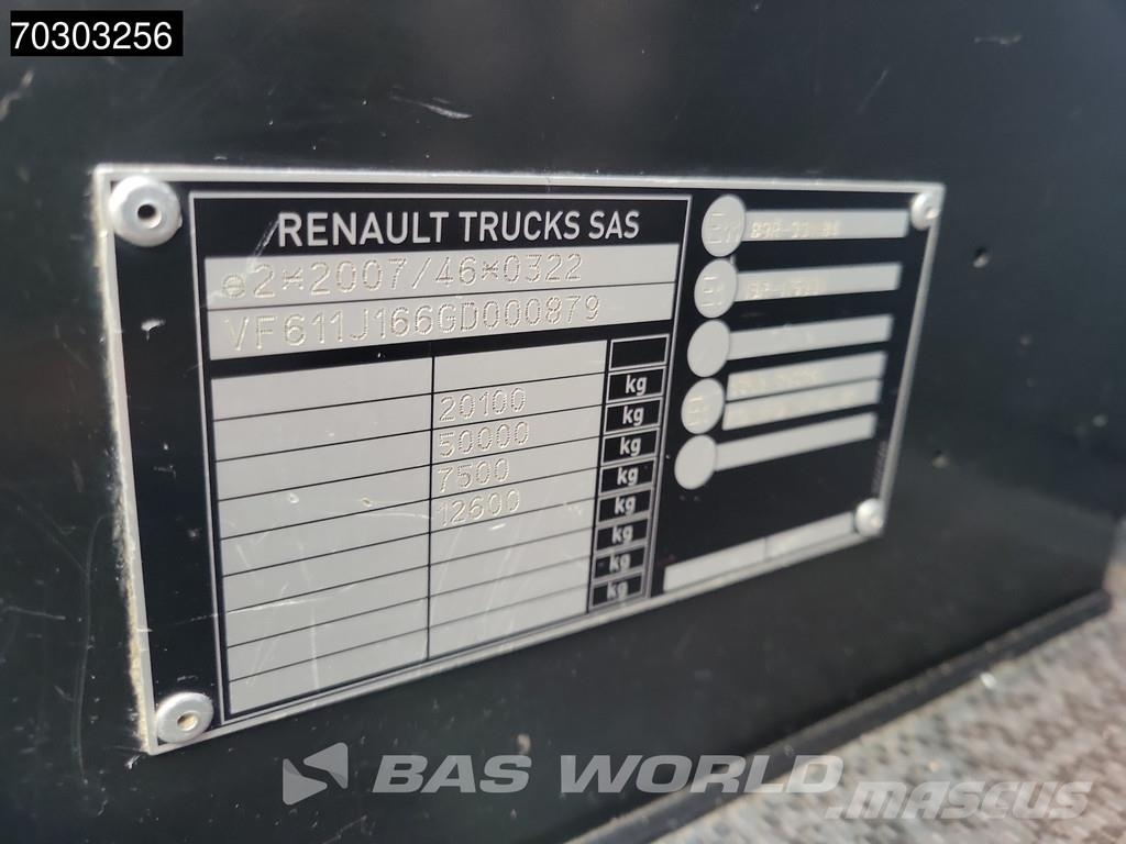 Renault T 380 T 4X2 Full Air BDF 2t Tailgate Retarder Euro Schuifzeilopbouw
