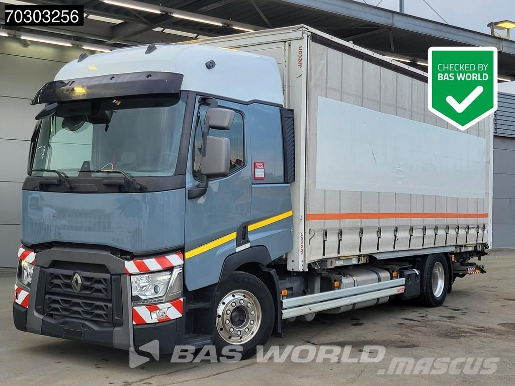 Renault T 380 T 4X2 Full Air BDF 2t Tailgate Retarder Euro Schuifzeilopbouw