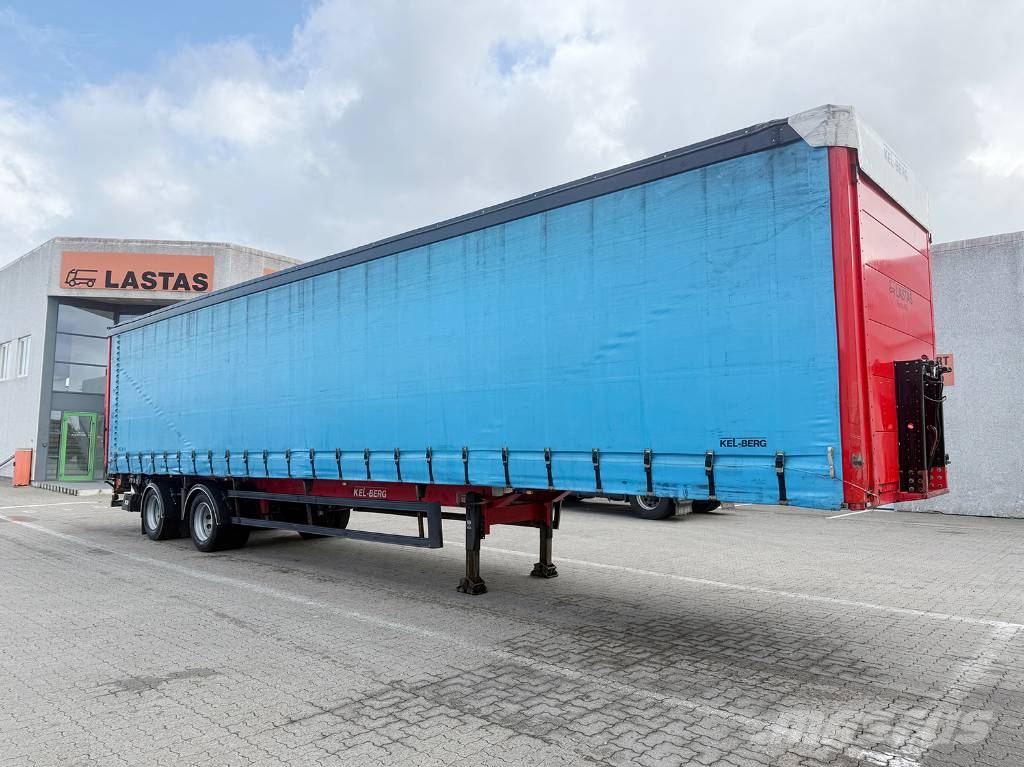 Kel-Berg 2 axle Curtainsider / achse Planenauflieger نصف مقطورات بباب جانبي