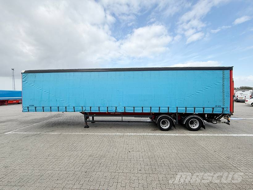 Kel-Berg 2 axle Curtainsider / achse Planenauflieger نصف مقطورات بباب جانبي
