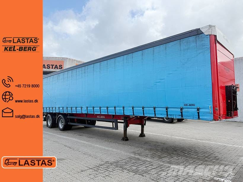 Kel-Berg 2 axle Curtainsider / achse Planenauflieger نصف مقطورات بباب جانبي