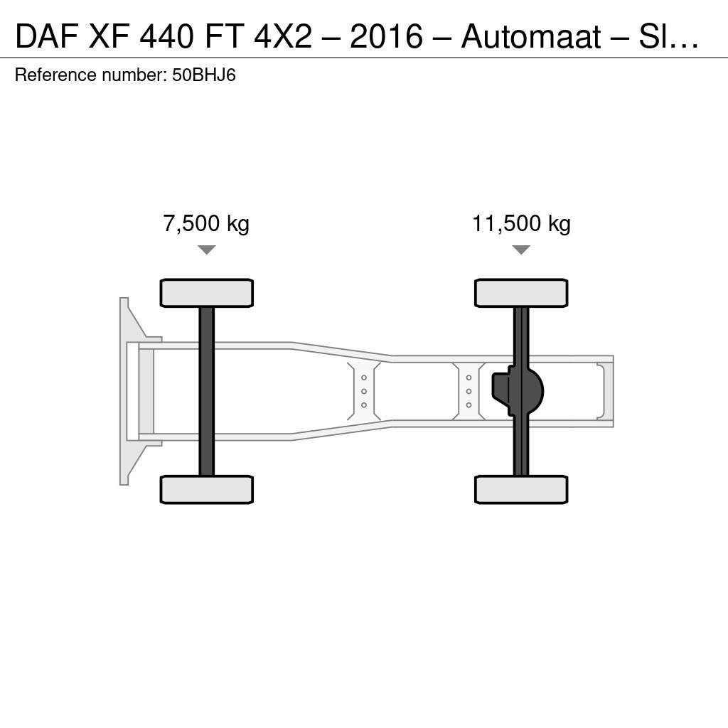 DAF XF 440 FT 4X2 – 2016 – Automaat – Slaapcabine – Ko Ciągniki siodłowe