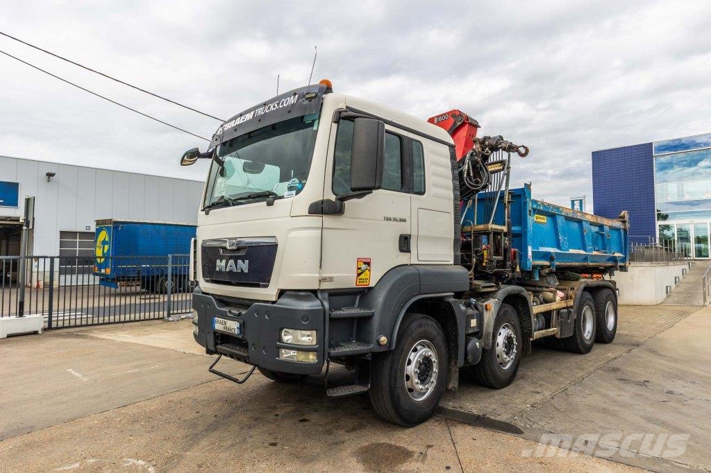 MAN TGS 35.360 BB+ BIBENNE+HMF 18T/m+2EXT Kipper