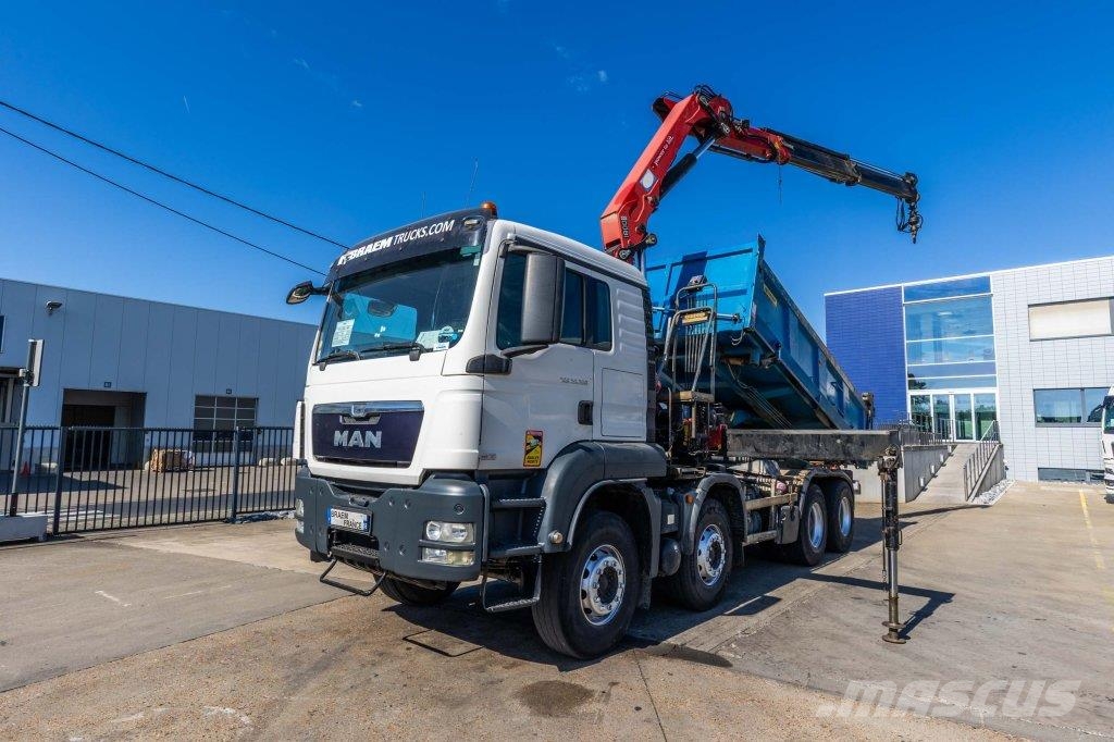 MAN TGS 35.360 BB+ BIBENNE+HMF 18T/m+2EXT Kipper