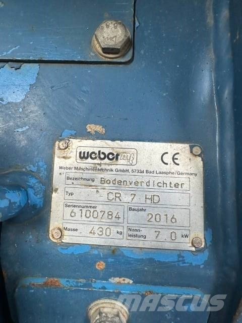 Weber CR 7 Rüttelplatte 2.000 EUR Tärylevyt