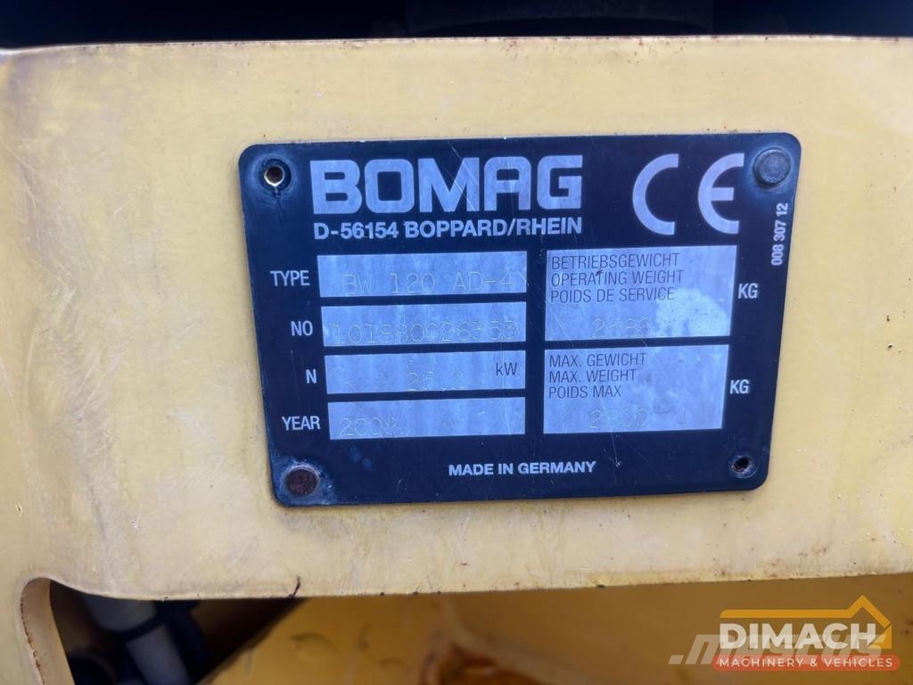 Bomag BW 120 AD-4 tandem roller - CE - Kubota engine - 1 Other rollers