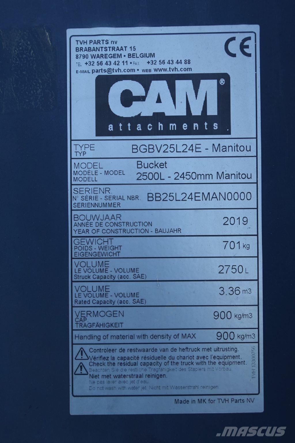 Cam Schaufel für Manitou Складская техника - Другие