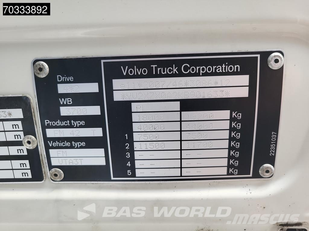 Volvo FM 450 4X2 VEB PTO Alcoa's Vlačilci