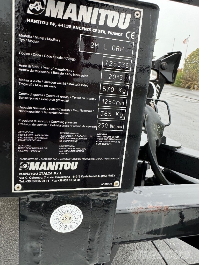 Manitou Personkorg, teleskoplastare Telescopic handlers