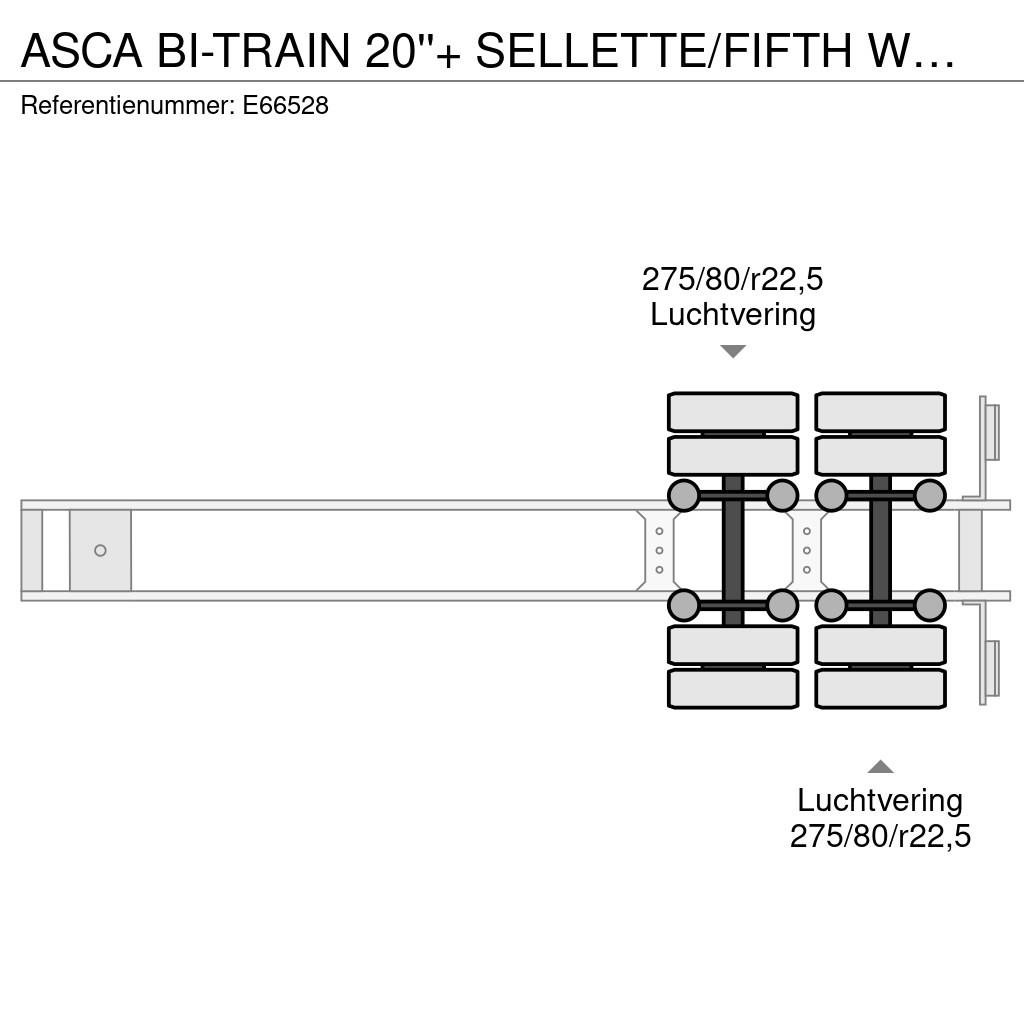 Asca BI-TRAIN 20''+ SELLETTE/FIFTH WHEEL Wissellaadbakken