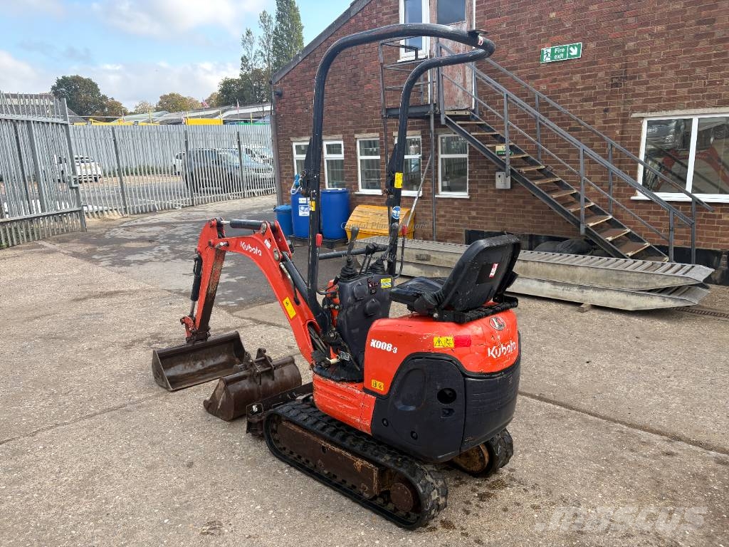 Kubota K 008-3 Mini kotrók < 7t
