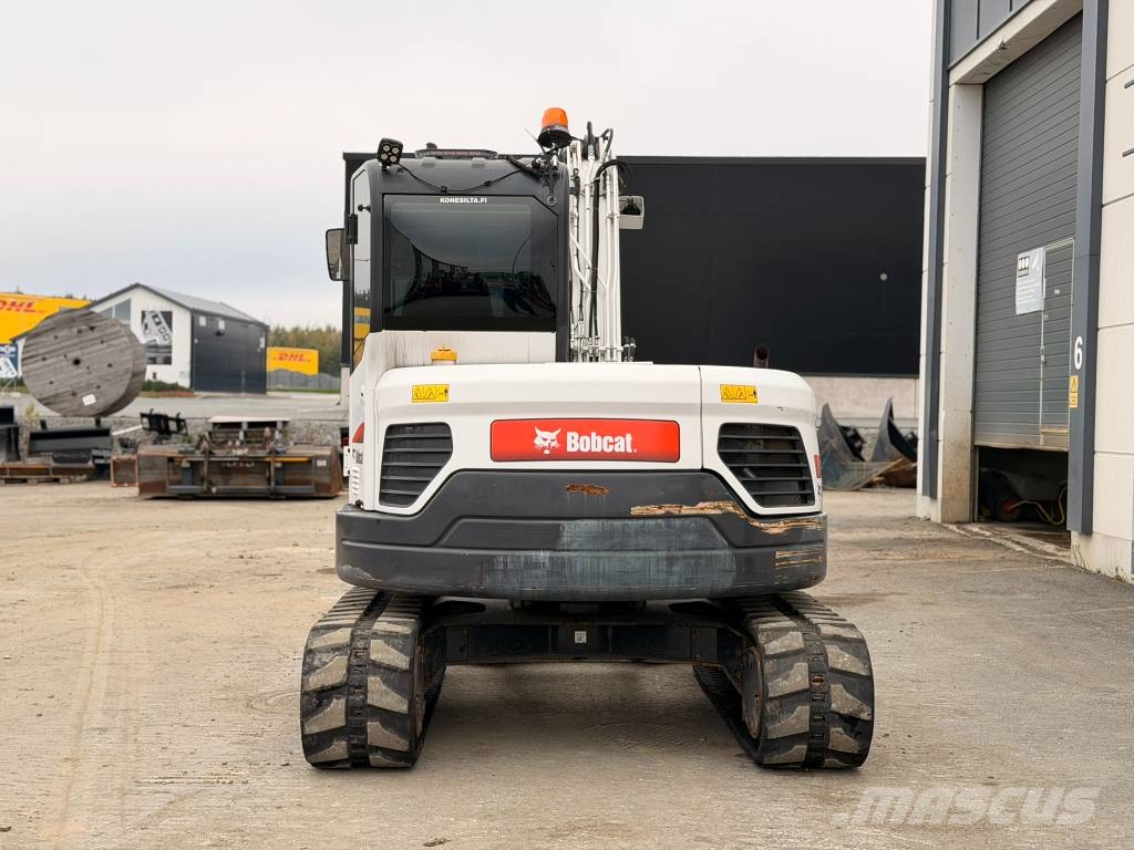 Bobcat E 85 Engcon pihdeillä Midikaivukoneet 7t - 12t