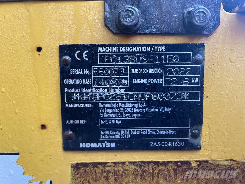 Komatsu PC 138 US-11 13 Ton Excavator Excavadoras sobre orugas