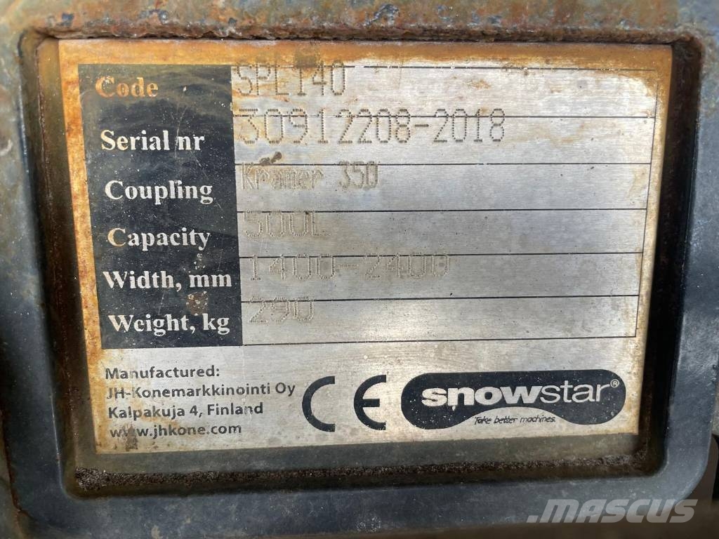 Snowstar Siipilumikauha SP140 ماكينات الطرق والجليد الأخرى
