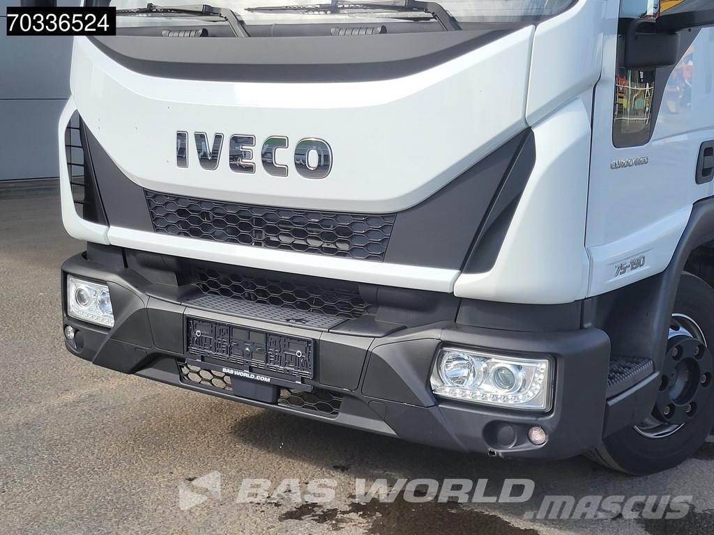 Iveco Eurocargo 75E190 4X2 8tonner 1000kg Tailgate Autom Тентованные грузовики