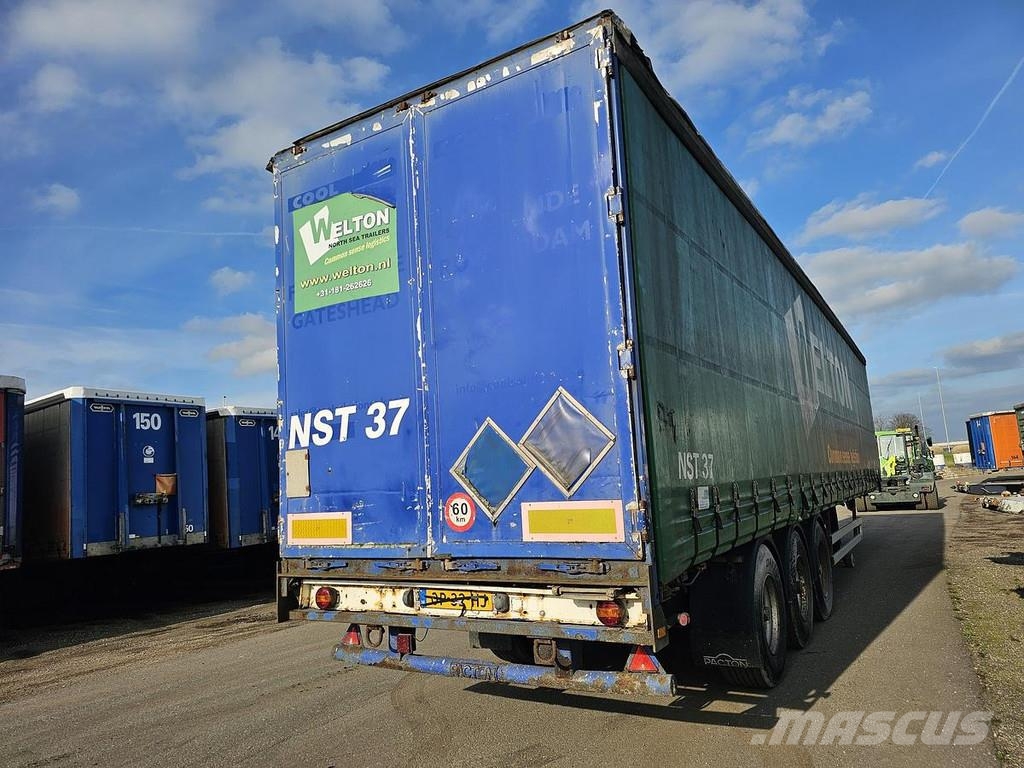 Pacton TXD339 - BPW DRUM - ALUMINIUM SIDES - APK/TUV 16-1 Semirremolques con caja de lona