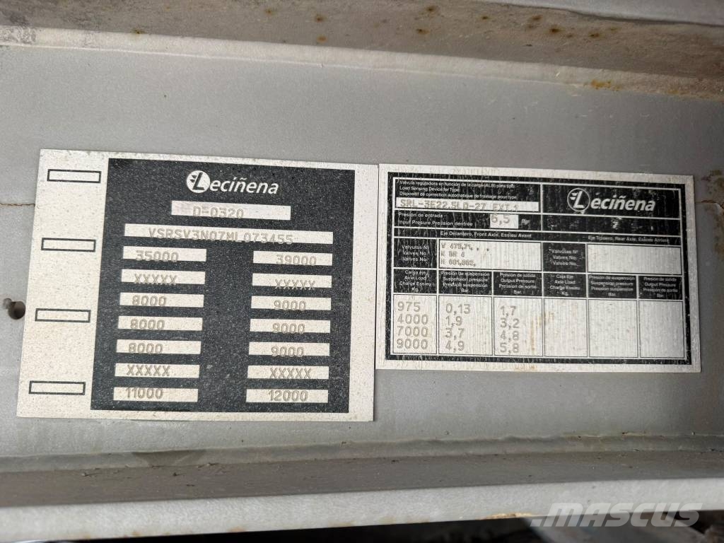Lecinena S3NA نصف مقطورات قلابة
