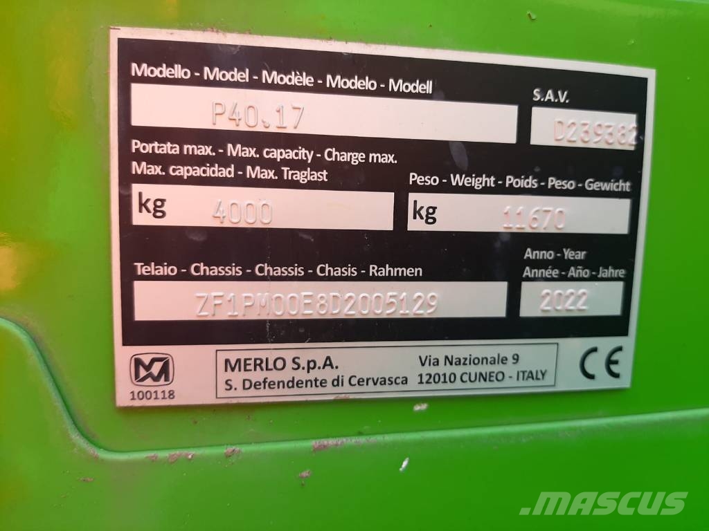 Merlo P40.17 2022 Telescopic handlers