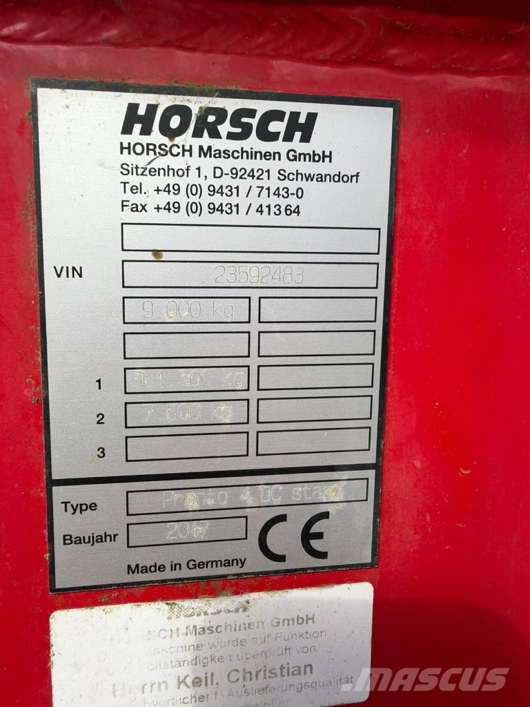 Horsch Pronto 4 DC PFF Sējmašīnas