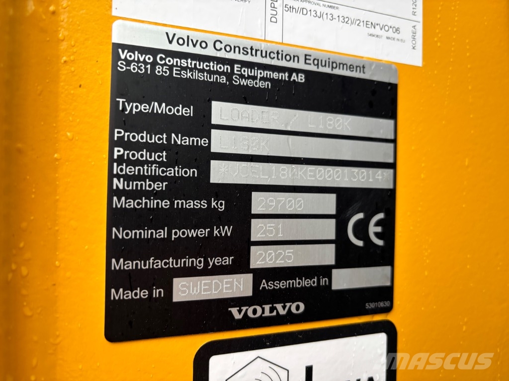 Volvo L180k 휠로우더