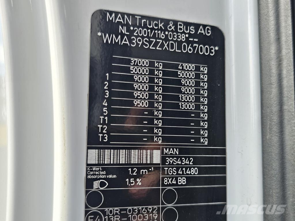 MAN TGS 41.480 8x4 BB / PM 100 tm + JIB + WINCH Trekkers