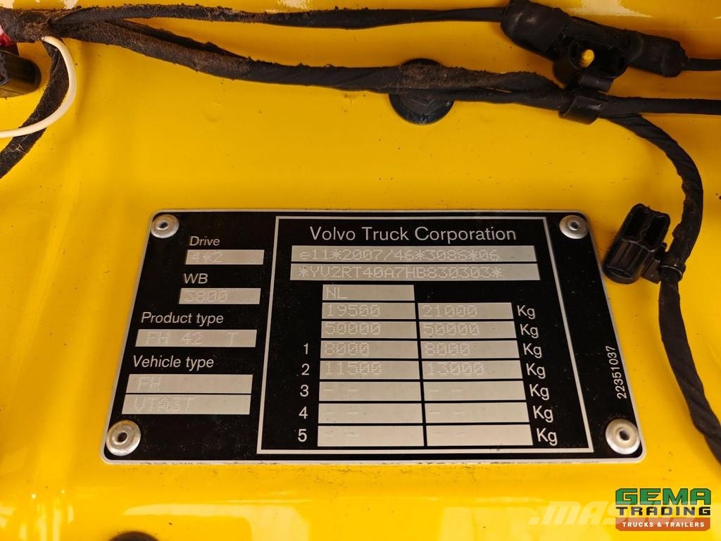 Volvo FH500 4x2 GlobeTrotter Euro6C - Welgro Compressor Tractor Units