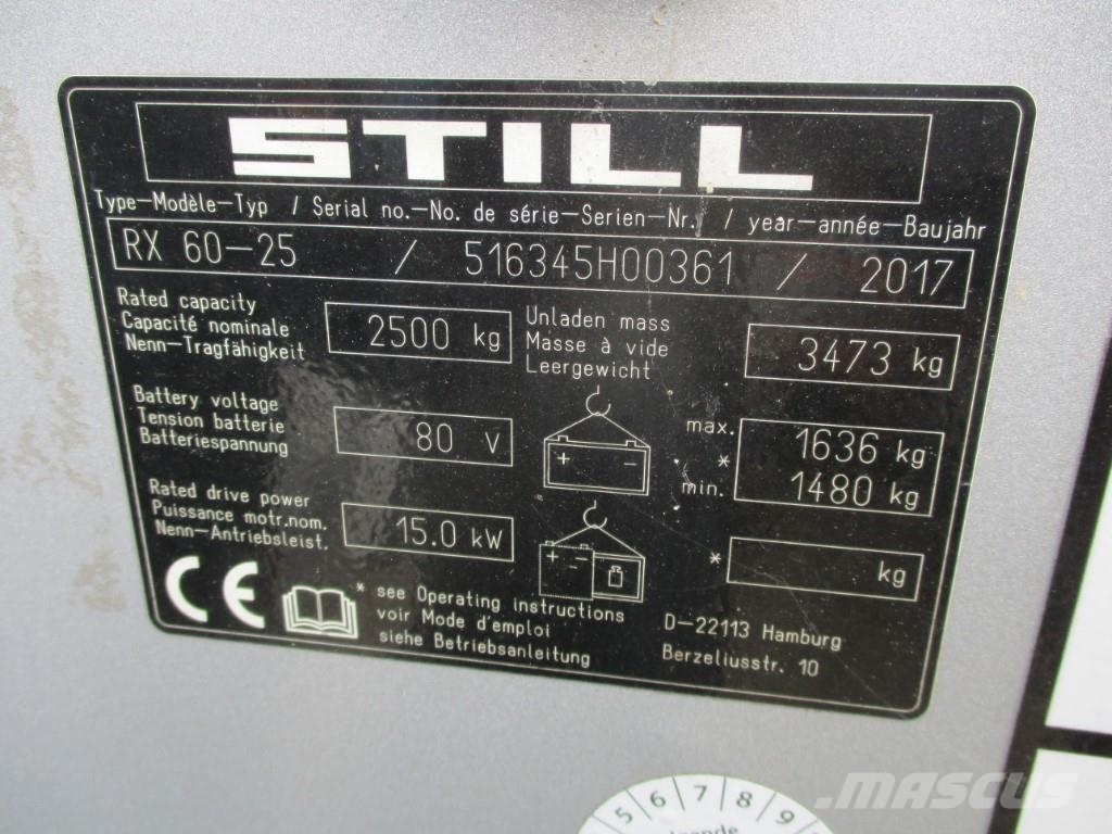Still RX60-25 Elektrische heftrucks