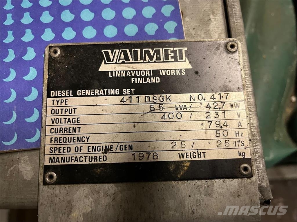 Valmet 411 DSGK مولدات ديزل