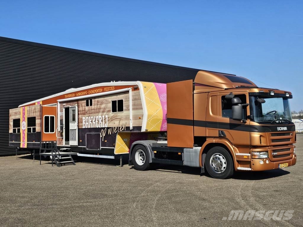 Scania P 280 + trailer - 2 X SLIDE OUT / CAMPER / WOHNMOB 박스 바디 세미 트레일러