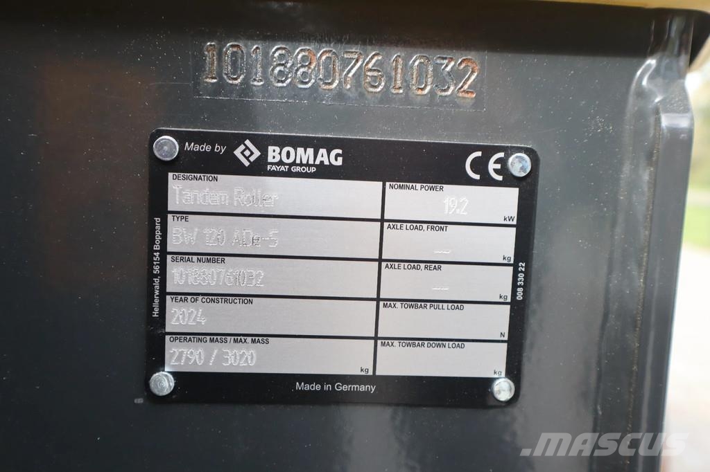Bomag BW 120 ADe-5 | FULL ELECTRIC | CC2 | DEMO | LOW HO Other rollers