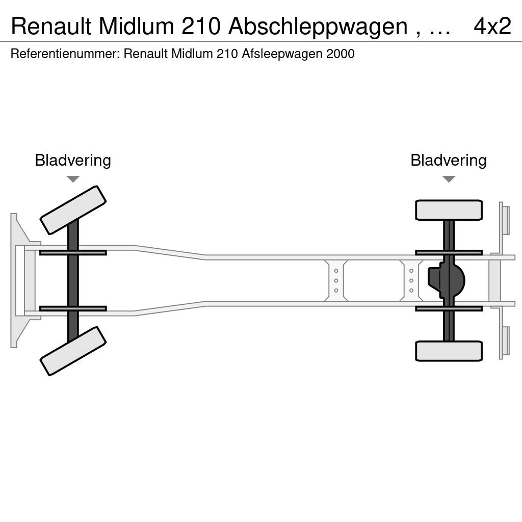 Renault Midlum 210 Abschleppwagen , Kran , Brille, Winch Sleepwagens
