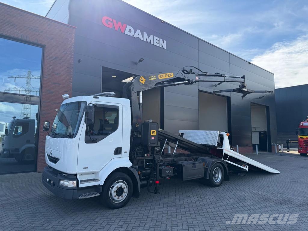 Renault Midlum 210 Abschleppwagen , Kran , Brille, Winch Sleepwagens