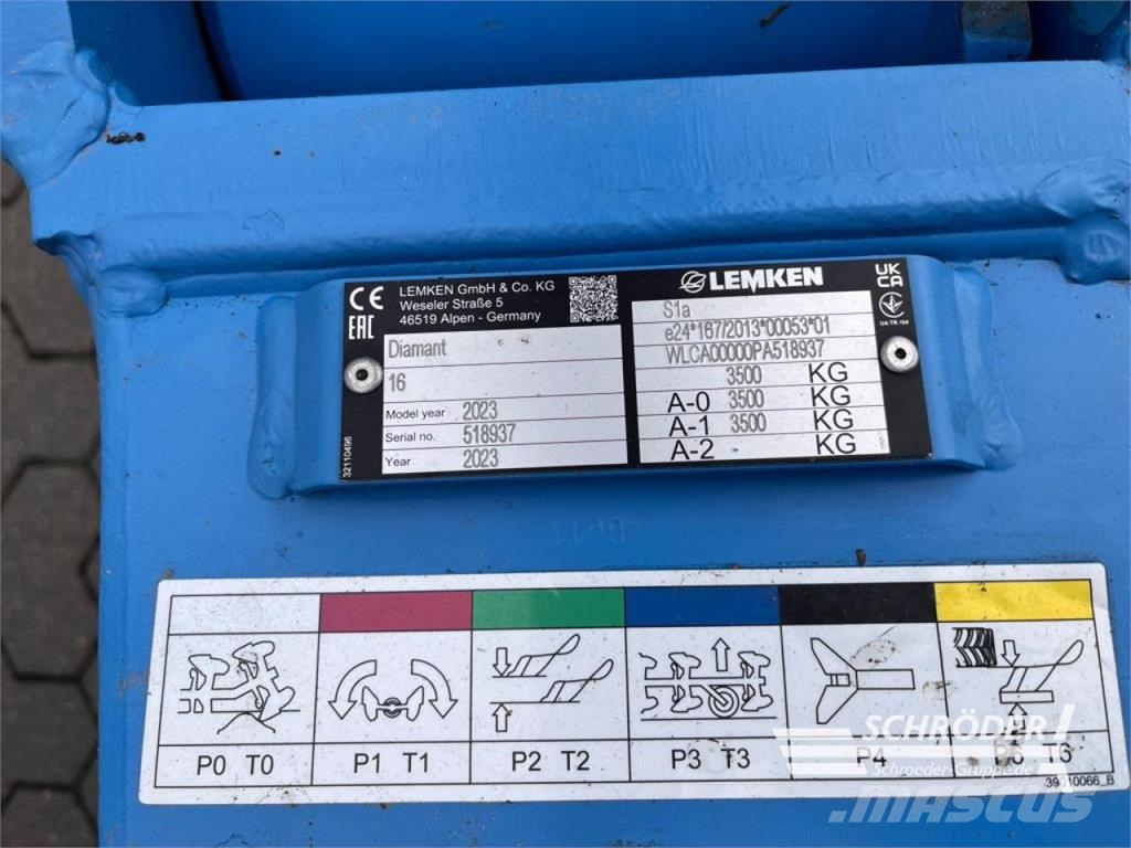 Lemken DIAMANT 16 V U - VORFÜHRER Pługi obrotowe