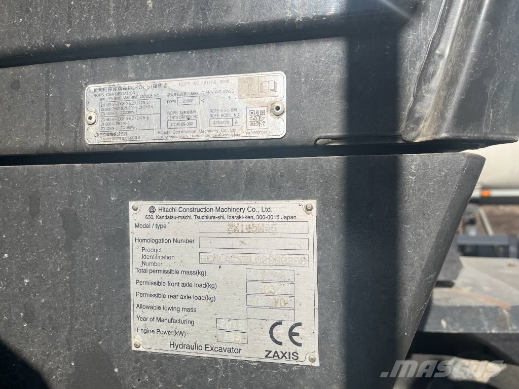 Hitachi ZX145W-6/ Göteborg حفارات بعجل